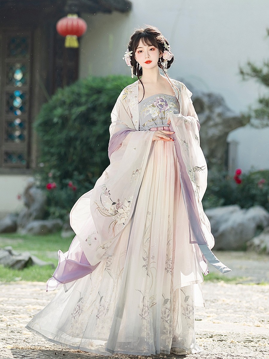唐制汉服女诃子裙仙气飘逸古风夏款中国风古装全套春